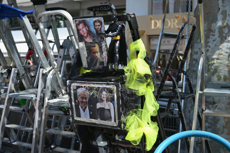 Stepladders for Cannes Festival photographers