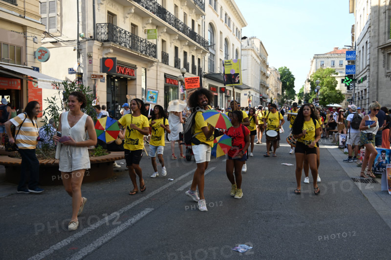 Atmosphere in the streets of Avignon