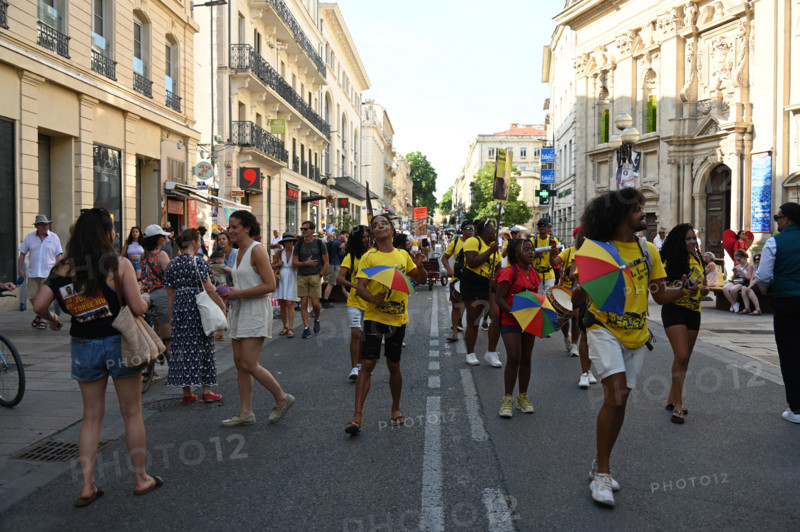 Atmosphere in the streets of Avignon