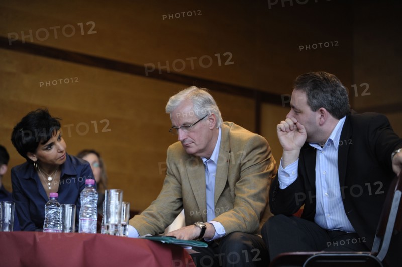 MAISONS-ALFORT LE 07/03/2009_SÉMINAIRE DE PRÉPARATION AUX EUROPÉENNES 2009_RACHIDA DATI_MICHEL BARNIER_XAVIER BERTRAND