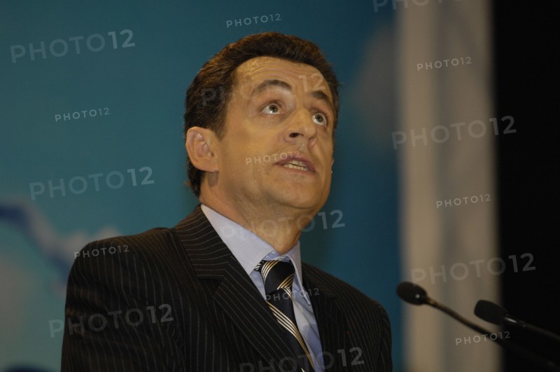 MAISONS-ALFORT LE 03/02/2007_ NICOLAS SARKOZY_PREMIER MEETING DE CAMPAGNE ELECTION PRÉSIDENTIELLE 2007