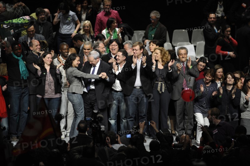 Elections Régionales 2010, meeting de la coallition PS, Europe Ecologie, Front de Gauche
