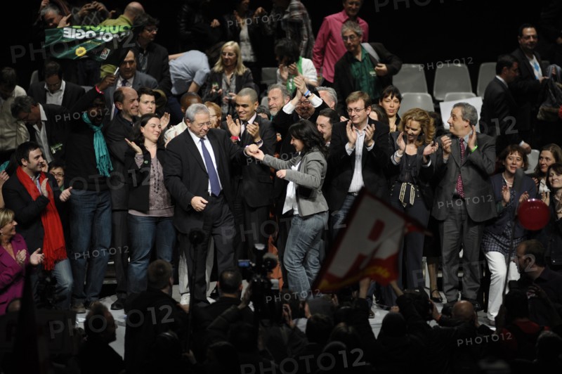 Elections Régionales 2010, meeting de la coallition PS, Europe Ecologie, Front de Gauche