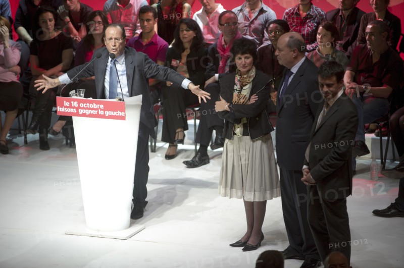 Meeting de l'entre-deux tours primaires citoyennes de François Hollande