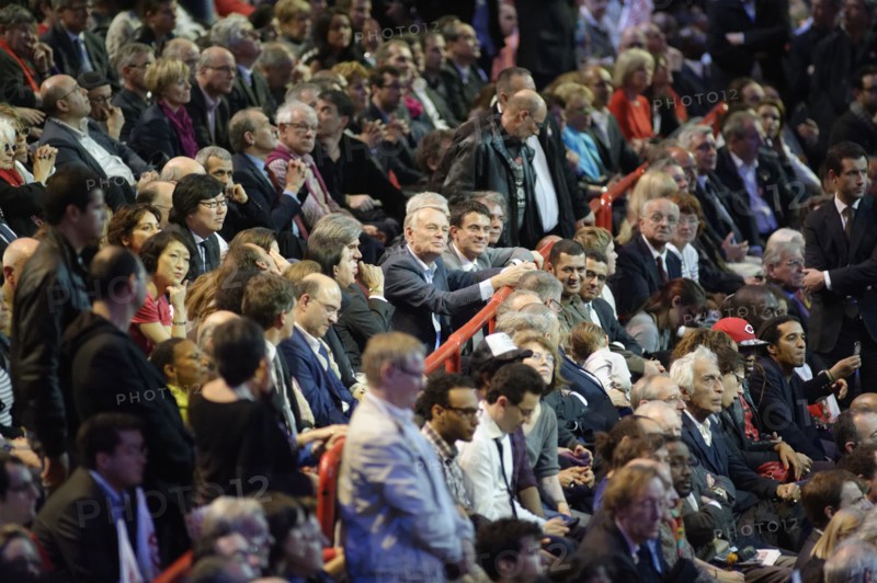 Meeting de François Hollande au Palais Omnisports de Paris Bercy