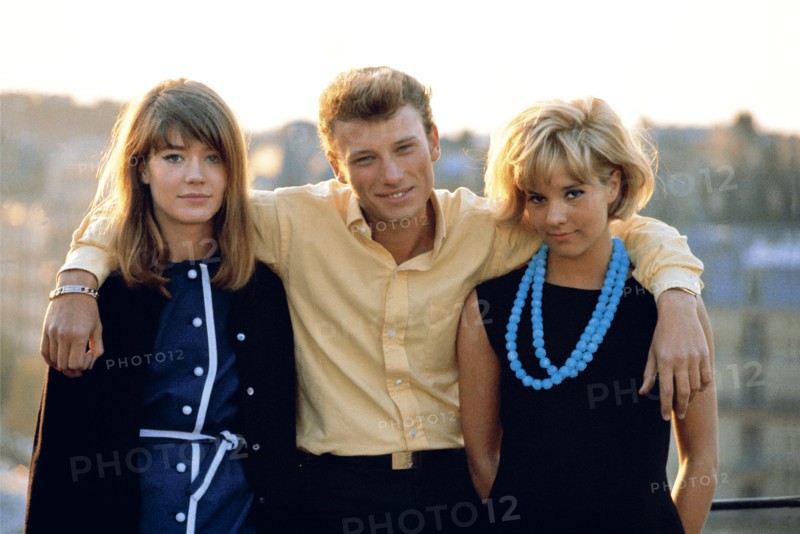Françoise Hardy, Johnny Hallyday et Sylvie Vartan, 1963