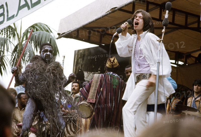 Mick Jagger en concert à Hyde Park à Londres