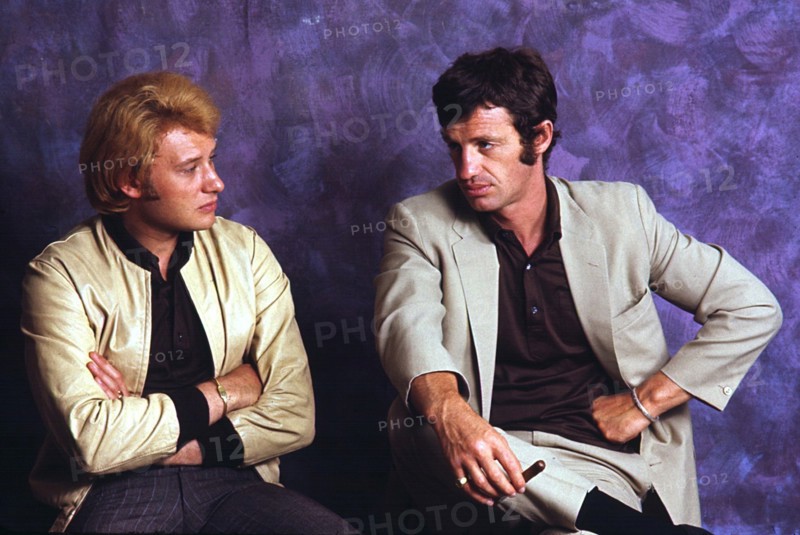 Johnny Hallyday et Jean-Paul Belmondo