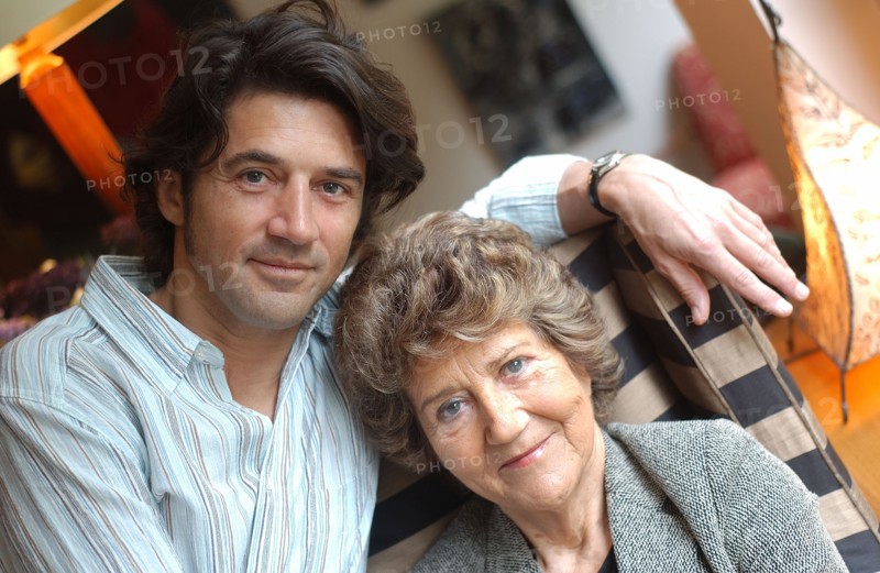 Bruno Madinier et sa mère