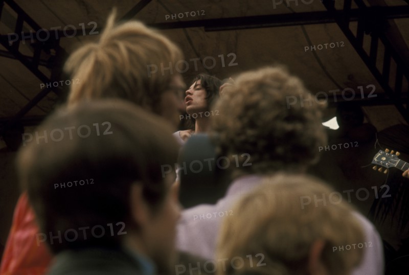Mick Jagger en concert à Hyde Park à Londres