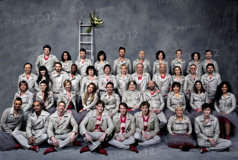 Photo de groupe de la tournée des Enfoirés 2011