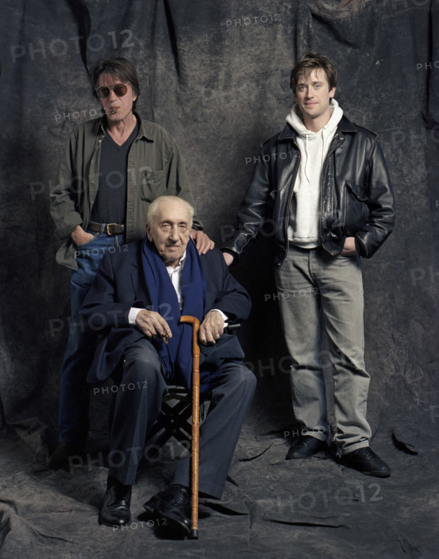 Jacques Dutronc avec son père et son fils Thomas