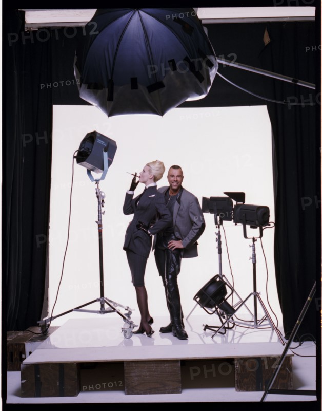 Eva Herzigova et Thierry Mugler