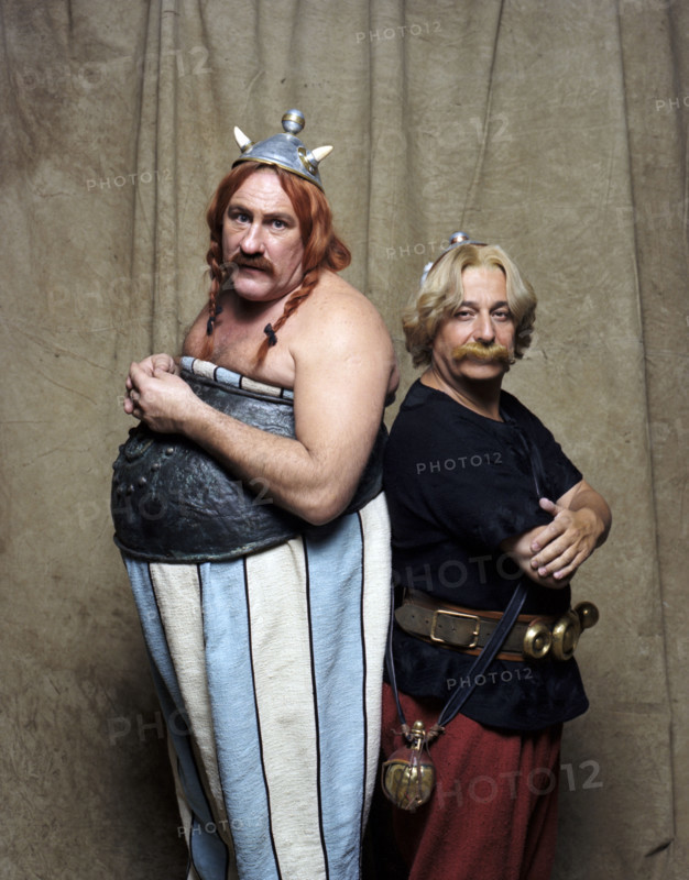 Gérard Depardieu et Christian Clavier dans Astérix & Obélix : Mission Cléopâtre