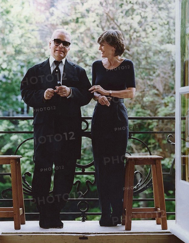Karl Lagerfeld et Anne-Marie Périer