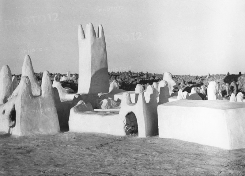 Cimetière mozabite à Melika, dans le M'zab, en  Algérie