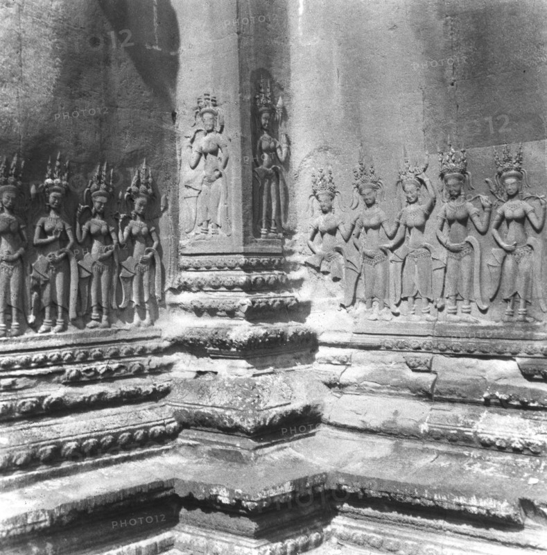 Détail du temple d'Angkor Vat, au Cambodge