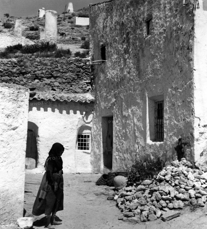 Village de Cúllar de Baza, en Andalousie, Espagne