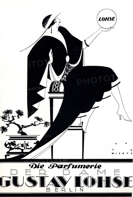 Réclame pour les parfums Gustav Lohse