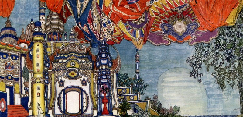 Golovine, Maquettes des décors pour l'opéra "Le Rossignol"