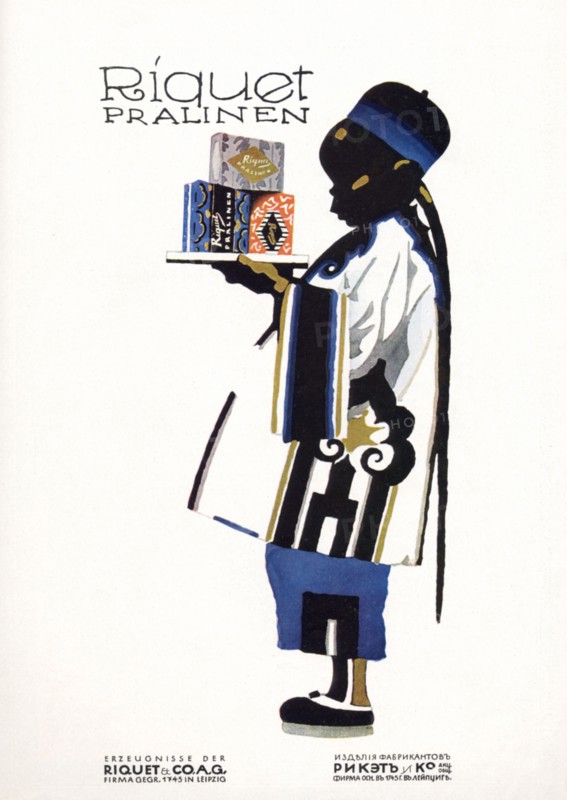 Advertisement for Riquet chocolates