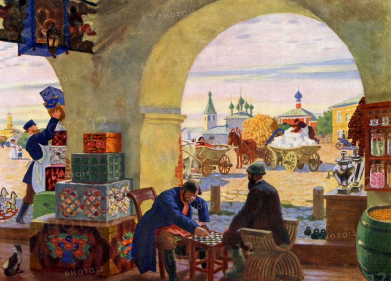 Kustodiev, Vie de la province russe