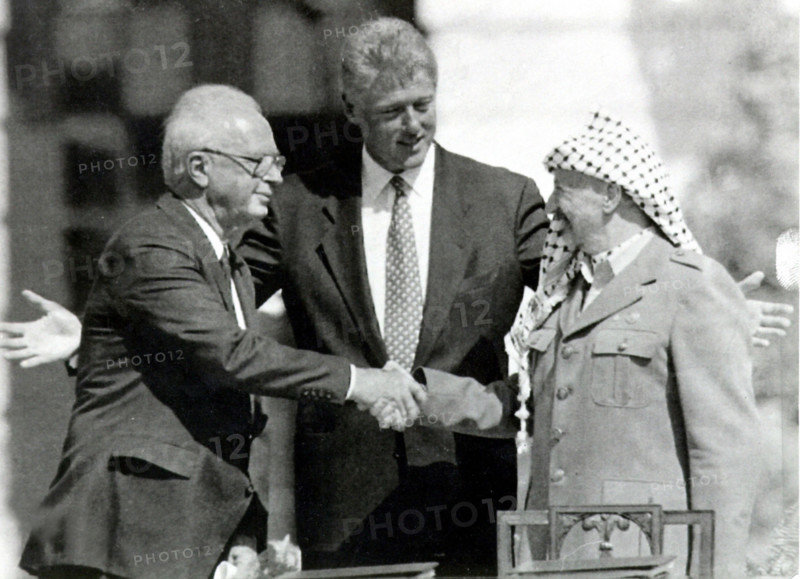 Yitzhak Rabin , Bill Clinton, Yasser Arafat