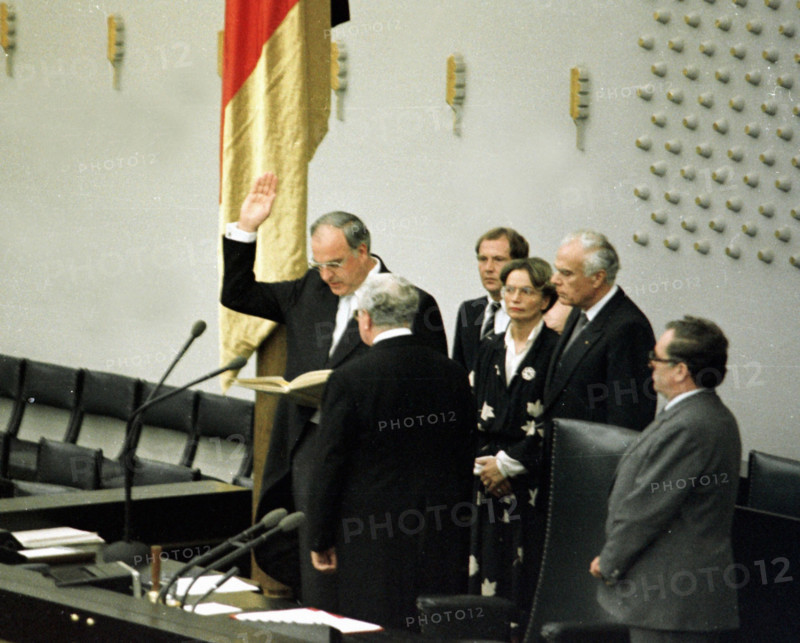 Prestation de serment d'Helmut Kohl