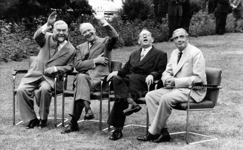 Les représentants politiques des quatre grandes puissances, en 1955