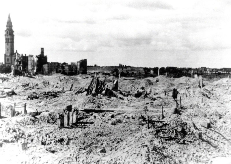 Ruines du ghetto de Varsovie