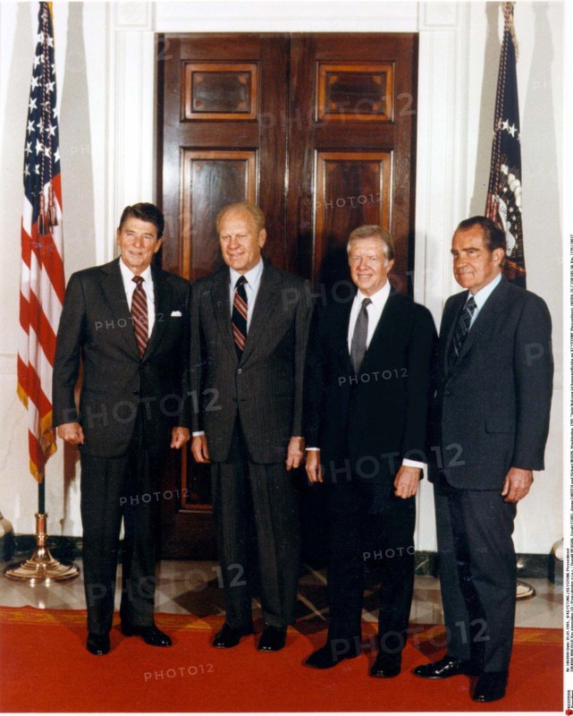 Quatre anciens présidents des Etats-Unis (1991)
