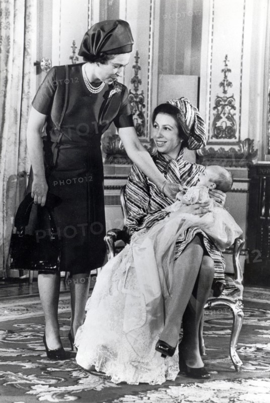 La reine Elisabeth II, la princesse Anne et Peter Phillips