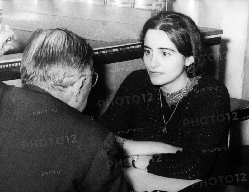 Jean-Paul SARTRE et Arlette ELKAIM, 1965