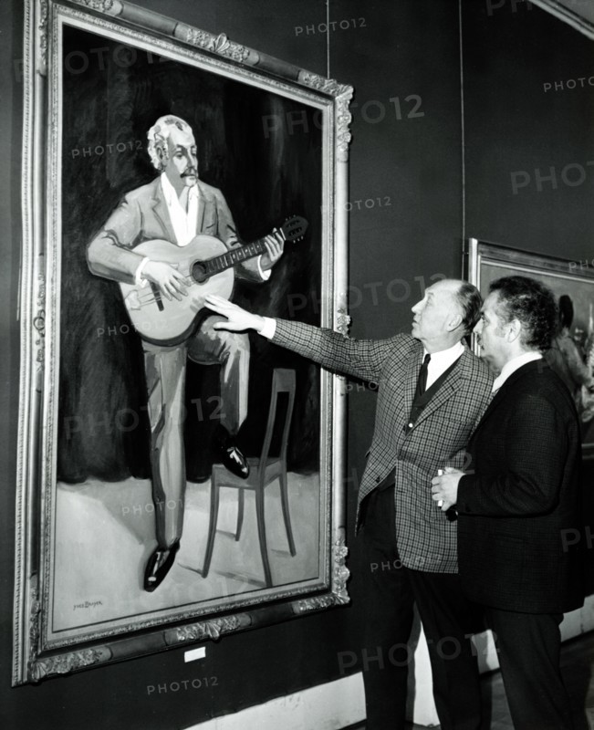 Georges Brassens et Yves Brayer