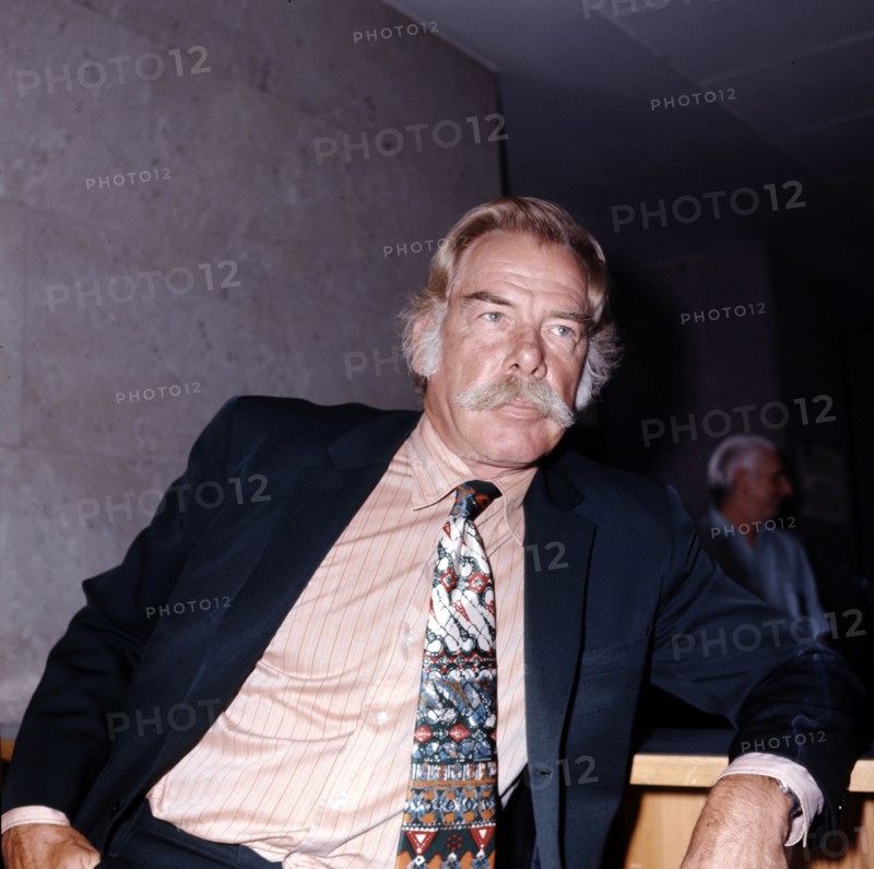 Lee MARVIN during the Berlin Film Festival, 1973
