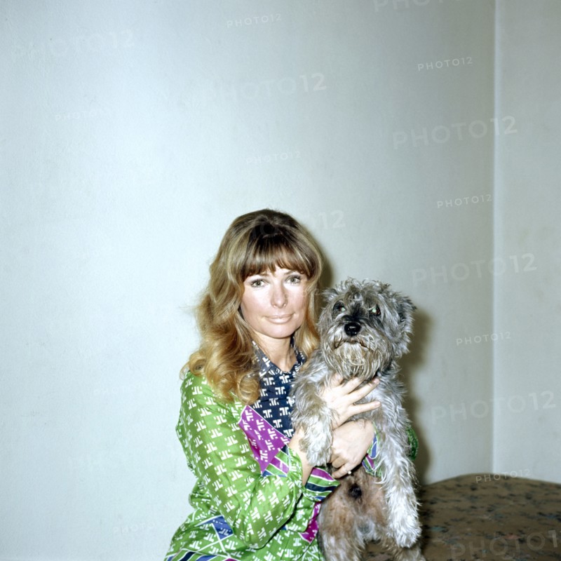 Vivi BACH with dog around 1972