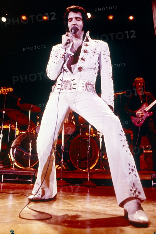 Elvis PRESLEY at a concert