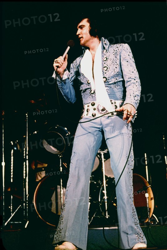 Elvis PRESLEY at a concert