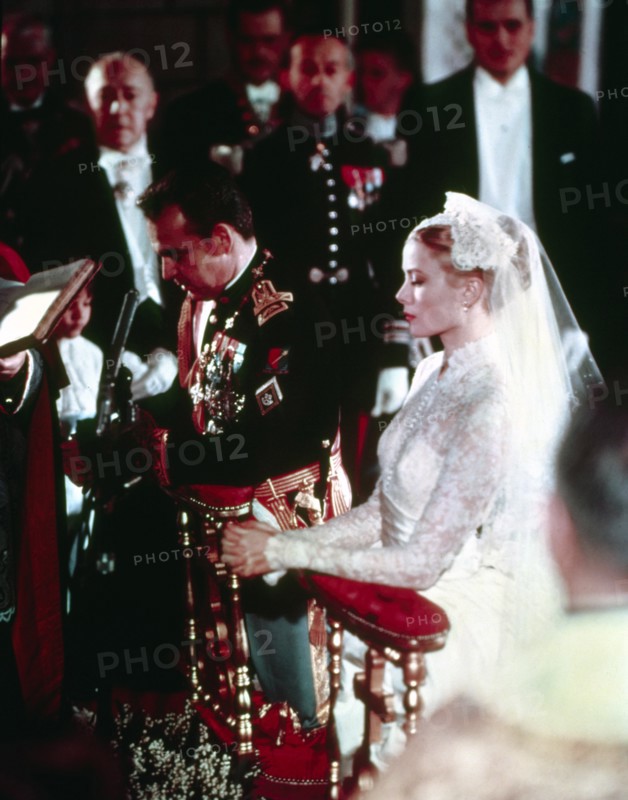 Wedding Grace KELLY and Prince RAINIER 1956