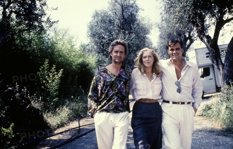 Michael DOUGLAS, Kathleen TURNER and Joel DOUGLAS