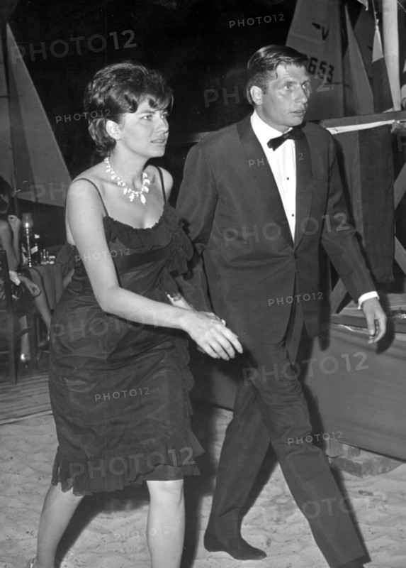 Princess SORAYA and Gunter SACHS in Cannes, 1962