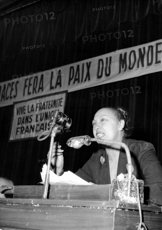 Josephine BAKER at the conference against racism