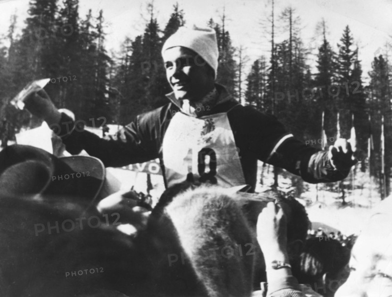 Ski World Championships 1956: Toni SAILER wins the men's giant slalom