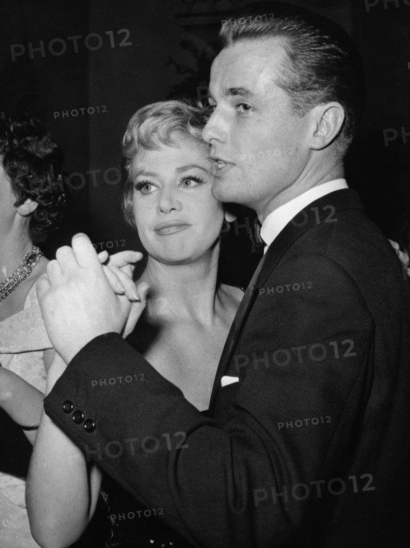 Hildegard KNEF and Joachim HANSEN at the Filmball in Berlin in 1958