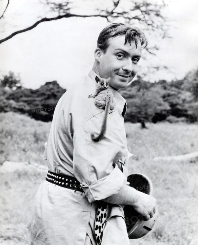 Peter ALEXANDER filming in Africa, 1958