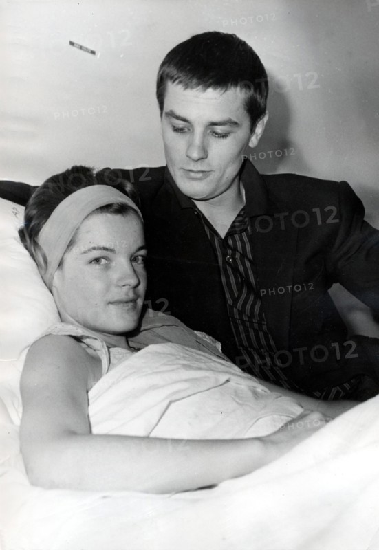 Alain DELON at Romy SCHNEIDER's bedside