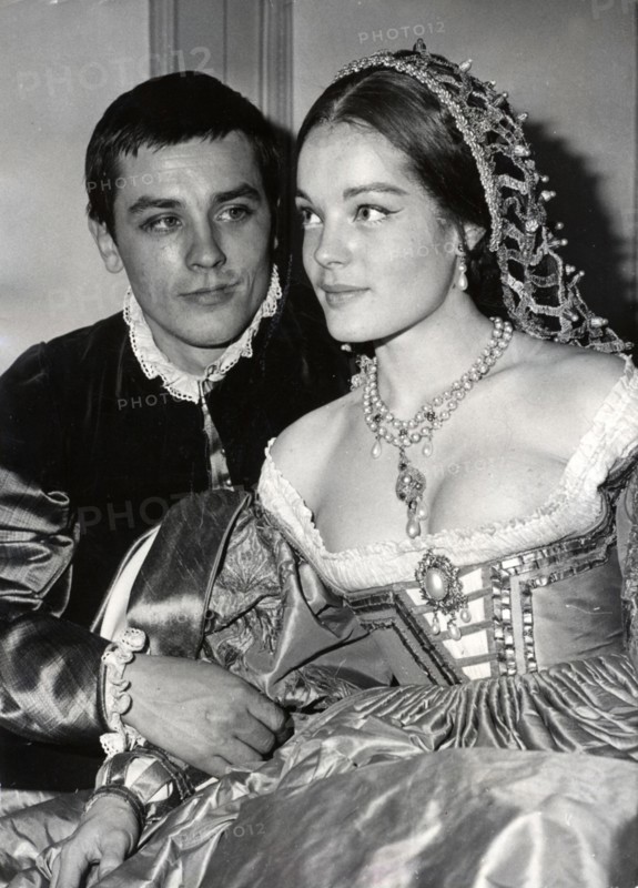 Romy SCHNEIDER and Alain DELON on stage