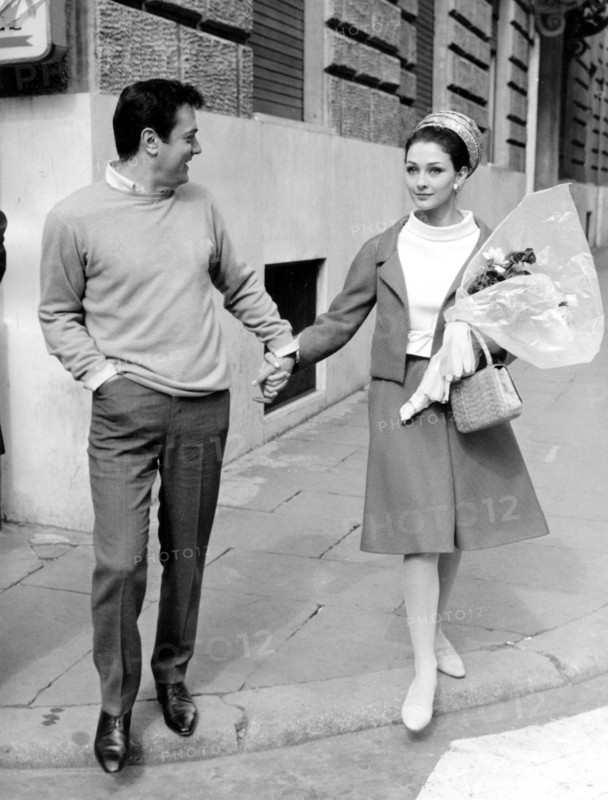Tony CURTIS and Christine KAUFMANN in Rome 1965