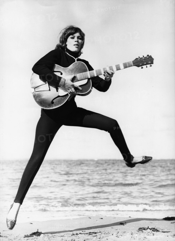 Christina KUON on the beach, 1966