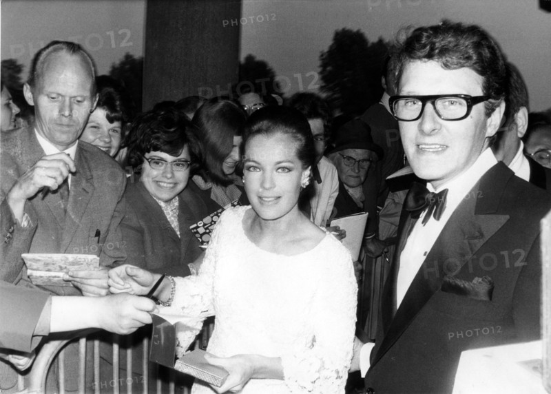Romy SCHNEIDER and husband Harry MEYEN in Berlin 1968